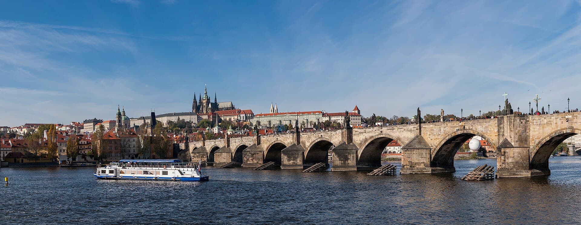 Charles Bridge in Prague, Czechia.